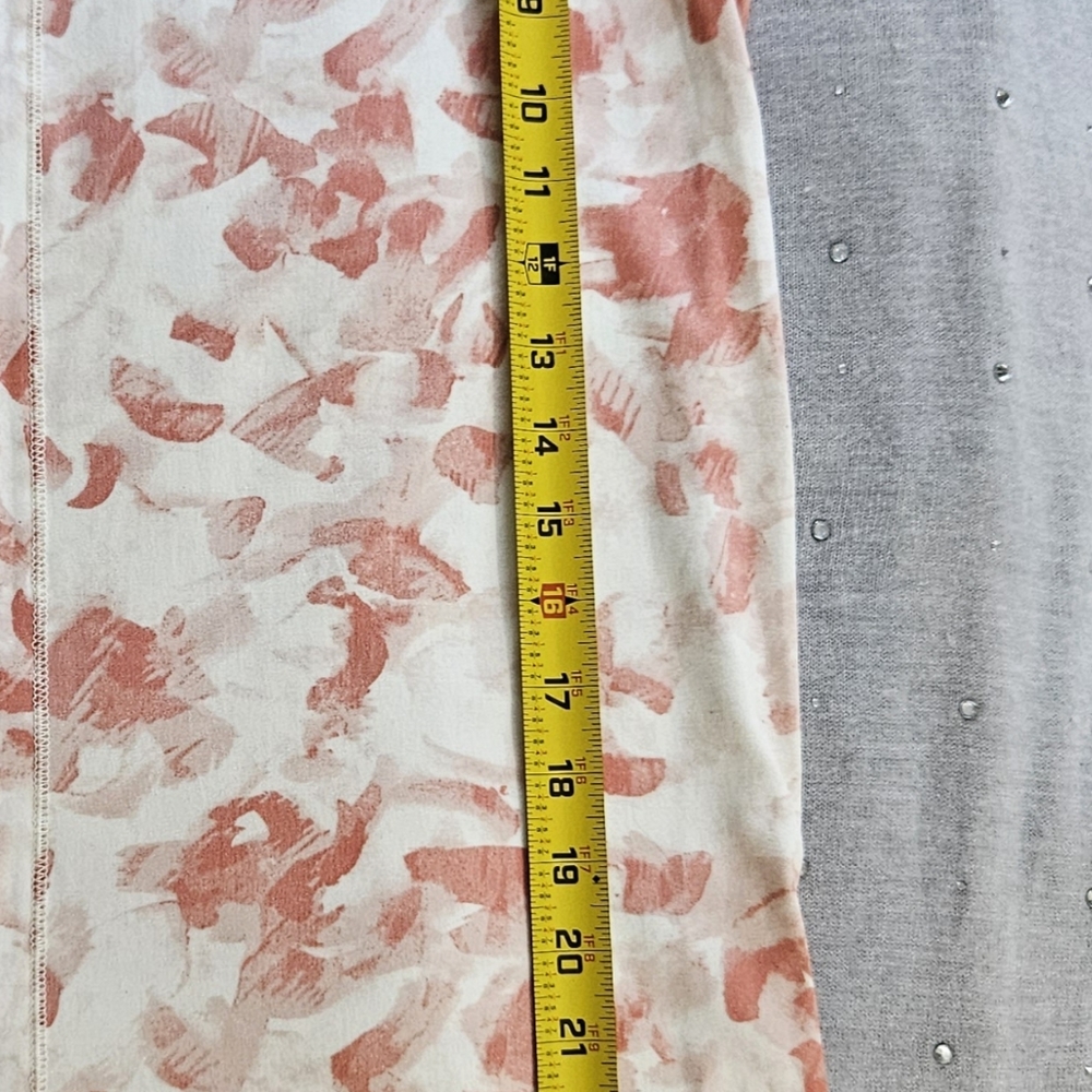 WONDERLY STUDIO Womens Top/Tunic, Coral/Cream Sz Small, New! - Picture 4 of 8